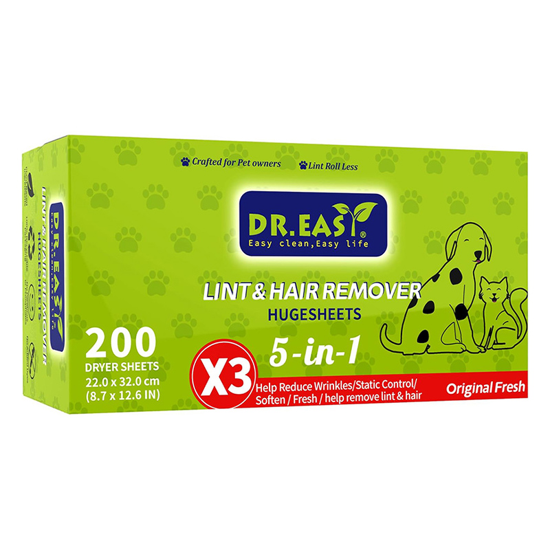 Anti-Static Pet Dryer Sheets